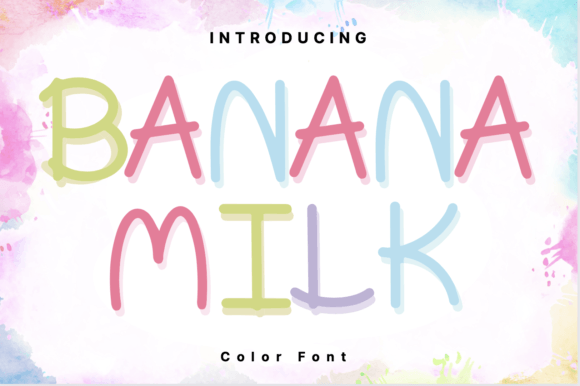 Banana Milk: A Creative Font for Playful Branding