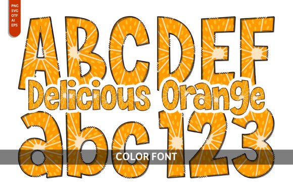Delicious Orange: A Playful Font for Creative Projects