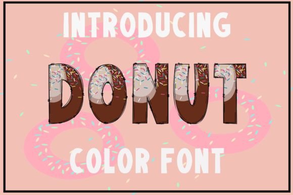 Donut: A Sweet and Simple Color Font for Creative Projects