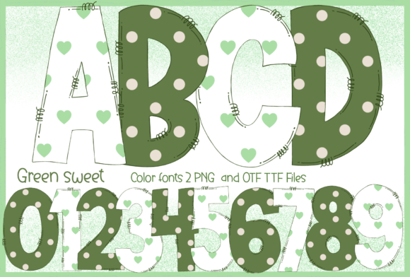 Green Sweet: A Playful Color Font for Creative Projects