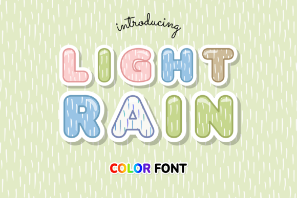Light Rain: A Line Pattern Font for Modern Designers