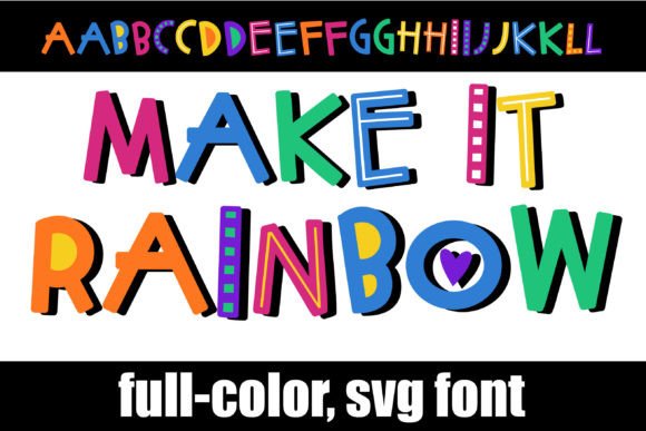 Make It Rainbow: The Creative Font That Demands Attention
