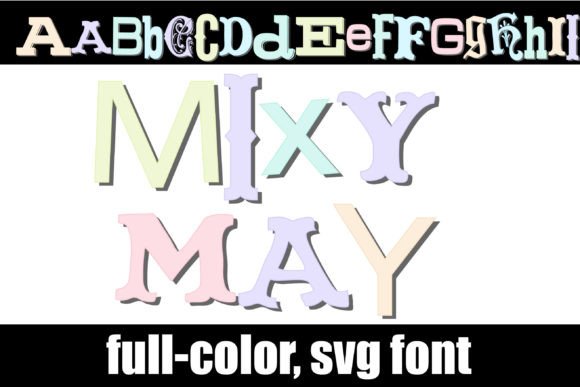 Mixy May: A Playful Color Font for Charming Designs