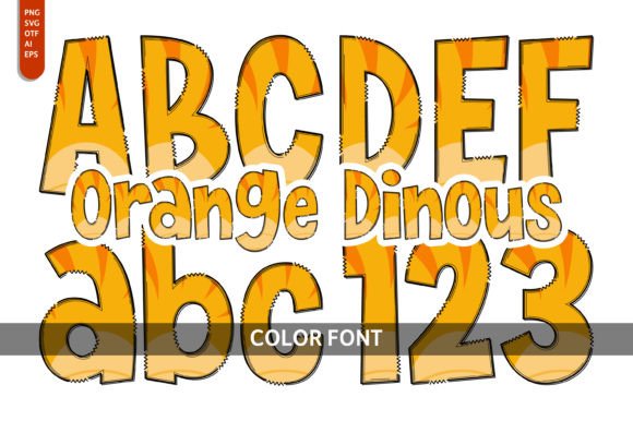 Orange Dinous: The Bold Display Font for Adventure-Driven Brands