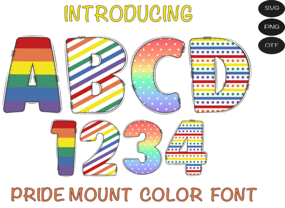 Pride Mount: A Modern Color Font for Bold Design