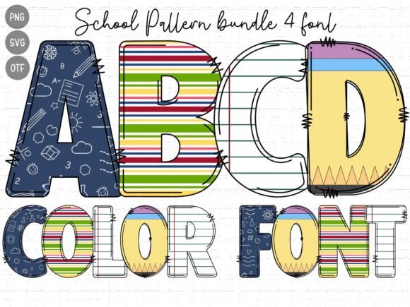 School Pattern: A Font That Captures Childhood Whimsy