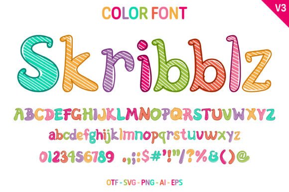 Skribblz V3: The Hand-Drawn Typeface with Real Character