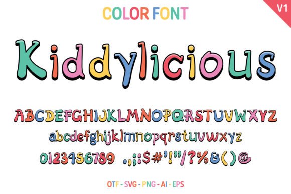 Why Kiddylicious V1 is the Playful Color Font Your Designs Need