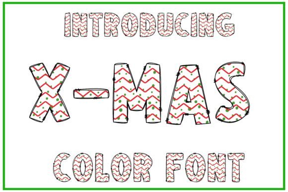 X-mas: The Cross-Stitch Display Font for Festive Design